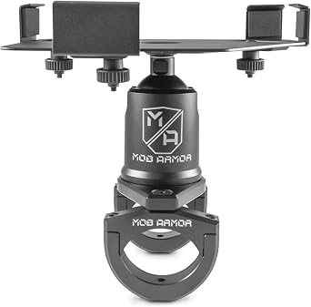 Mob Armor Tab Mount Maxx, Tablet Mount for 7-13 Tablets, Clamp Mount, Fits Tubes 1.5-2.0, Universal Design, Black