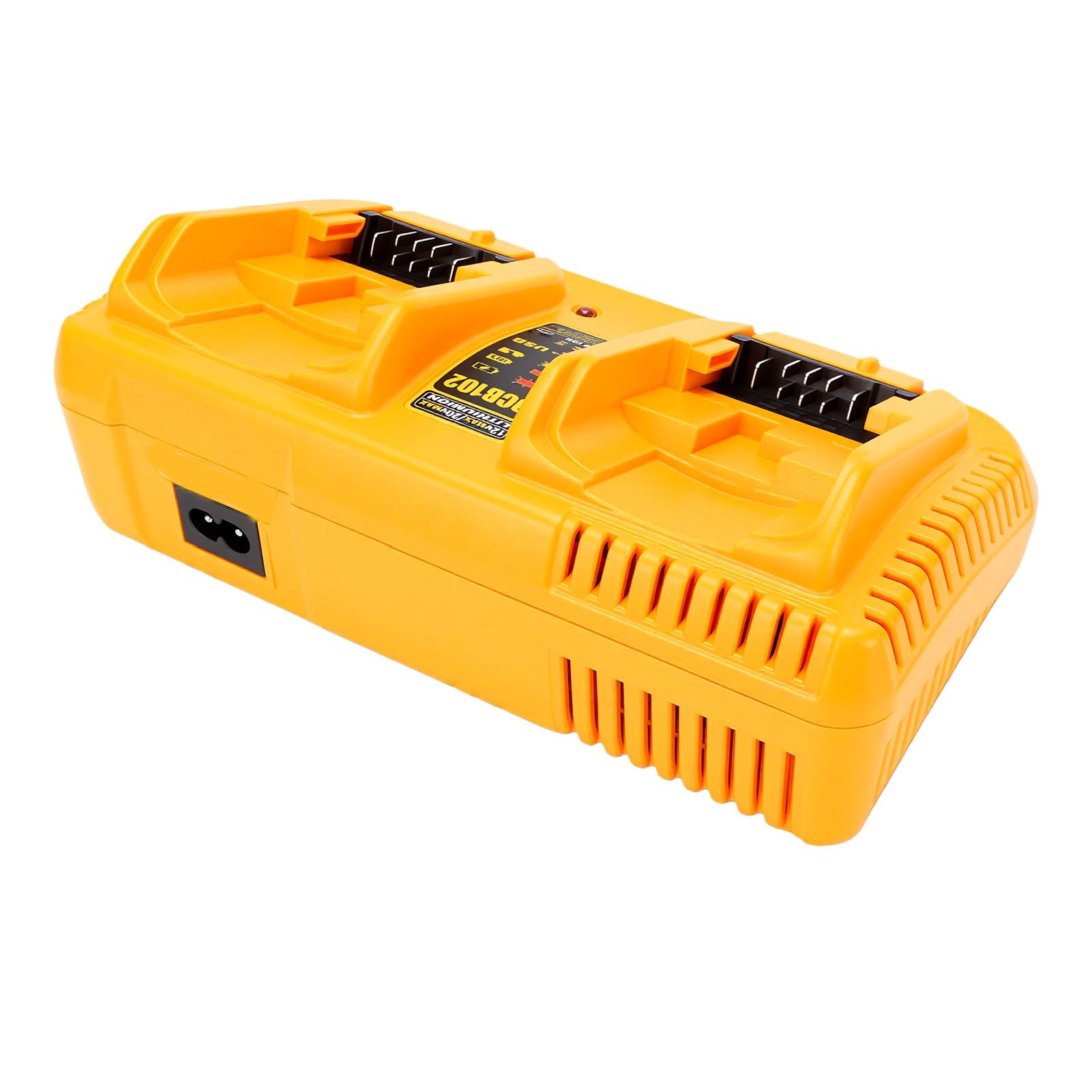 Generic Estación de Carga Rápida de Batería de 2 Puertos para Baterías con Indicador LED Carga Eficiente para Lugares de Trabajo