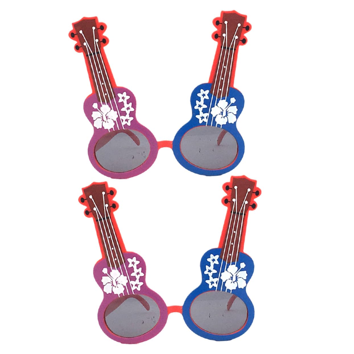 BRIGHTFUFU Neon Party Glasses Guitar Design Practical Party Supplies Fun Photo Props