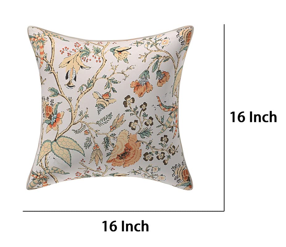 Image of Texstylers Pure Cotton Reversible Jaipuri Print 16x16 Inch Cushion Covers,03