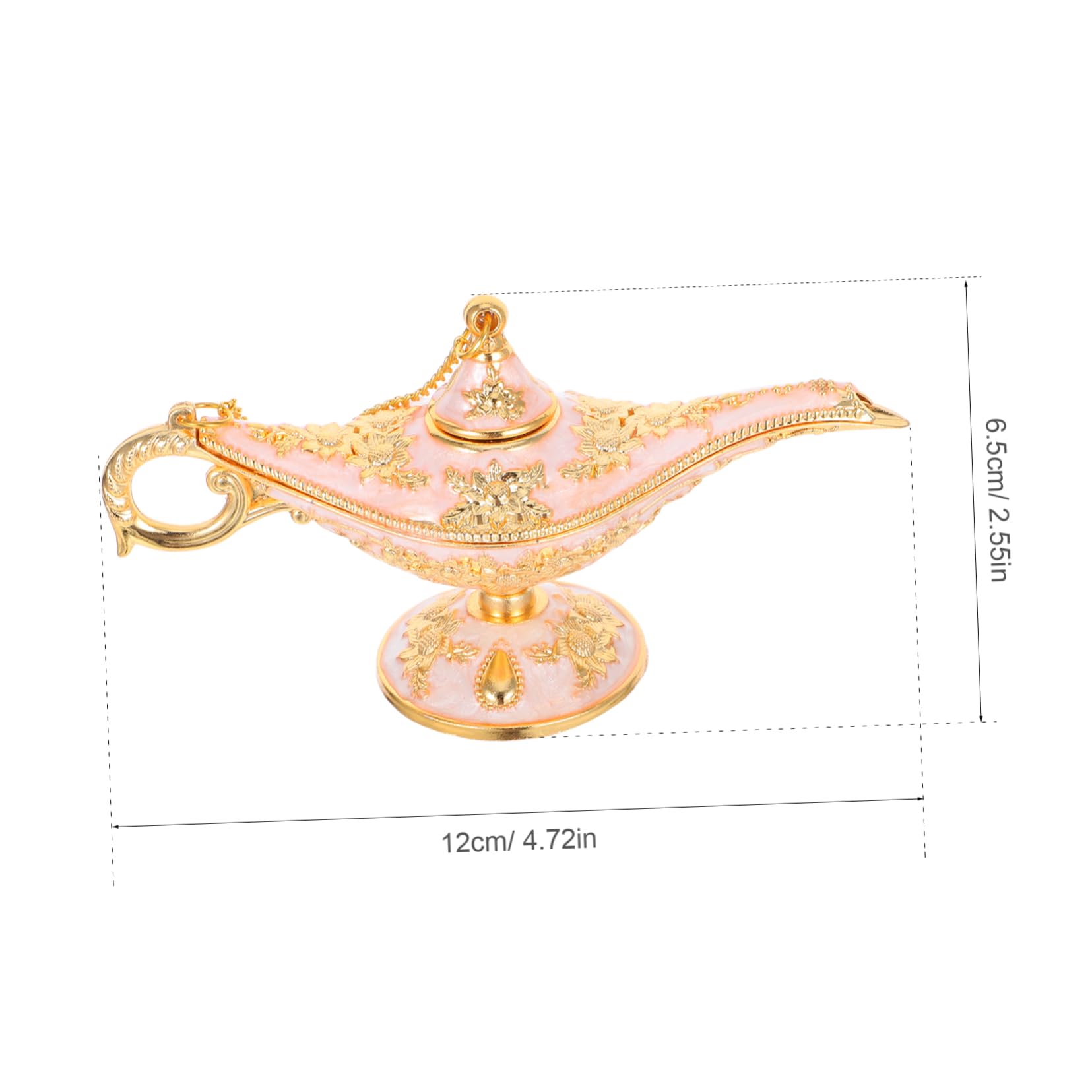 Zerodeko Retro Table Lamp Ornament with Vintage Patterns for Living Room Decor Weddings Birthdays and Holiday Celebrations and Design