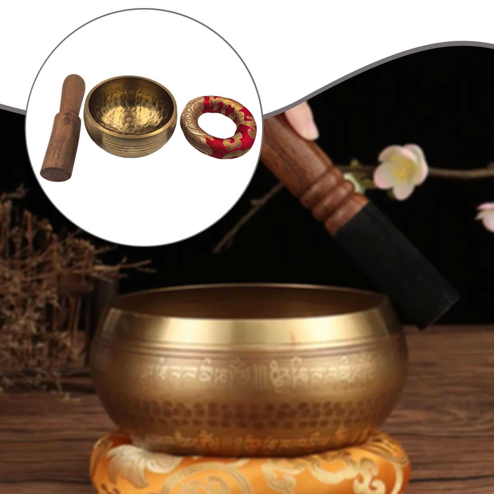 Set di Campane Tibetane per Decorazione, Ornamento Multifunzionale, Strumento Autoregolante, Diametro 8 Cm