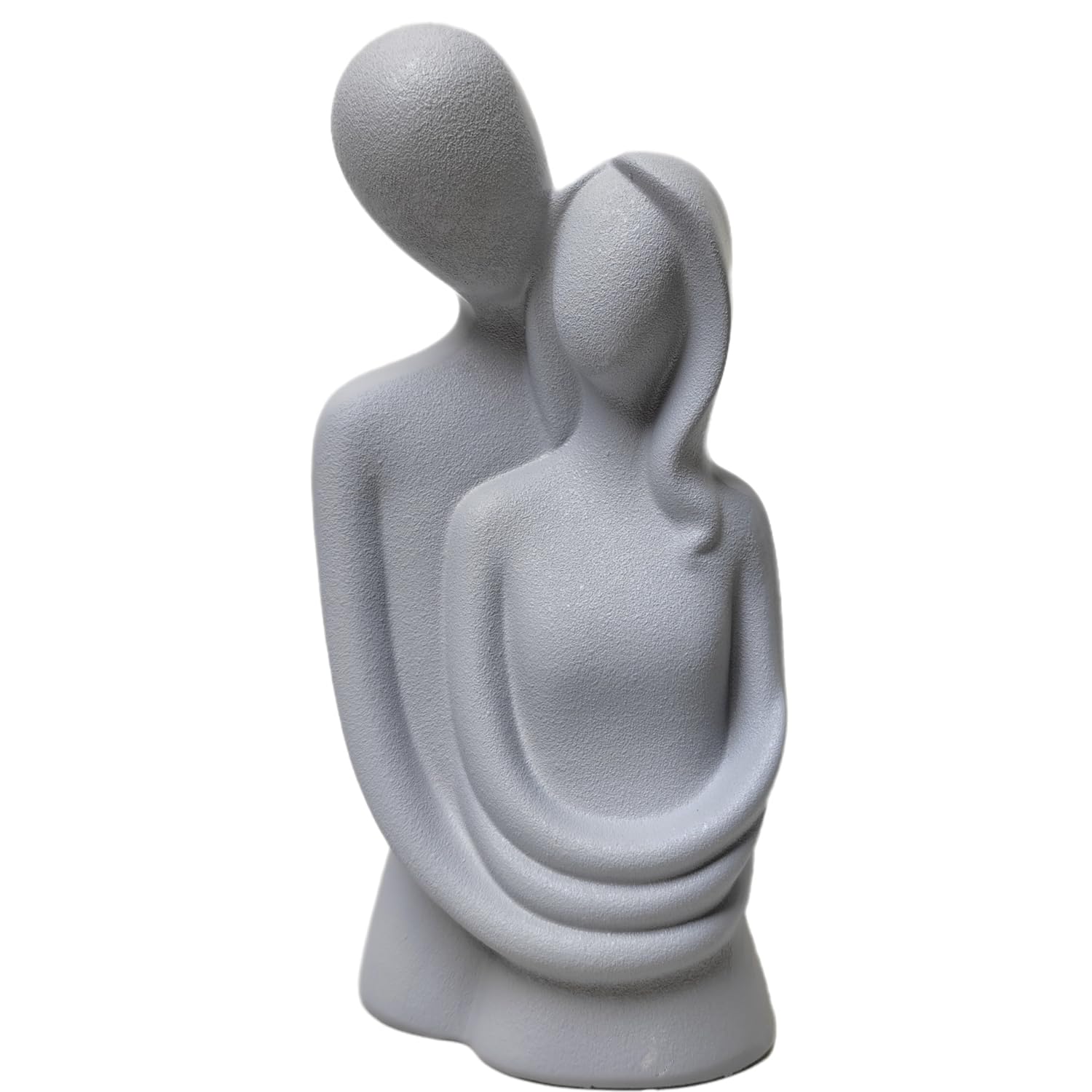 PIGPIGFLY Estatua de Pareja,Centro de Mesa Decorativo Salon,Escultura Abstracta, Decoración de Estantería,Figuras Decorativas,Decoracion Hogar,Decoracion Mesa Comedor（Gris）