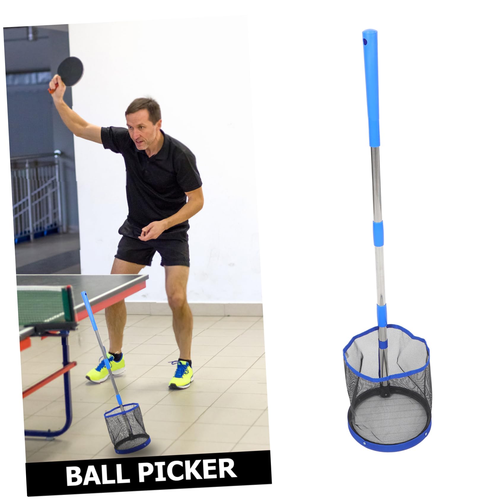BESPORTBLE Raccoglitrice di Palline da Pong Portatile Raccoglitore di Palline Sport Collettore di Palline Collettore di Palline da Pong Portatile Raccoglitore di Palline Piccole