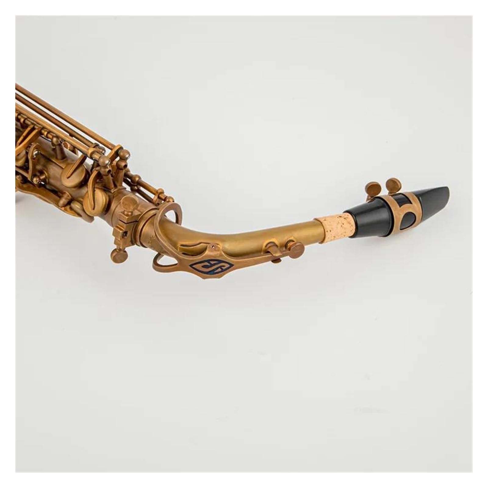 sassofono Sassofono contralto Mib color bronzo Sassofono contralto Strumento a fiato professionale con bocchino(Light Grey)