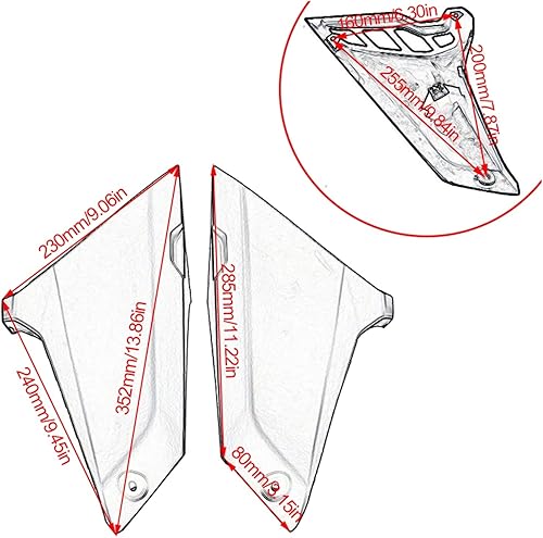 Miniatura 3 de Carenados de marco de motocicleta para Yamaha MT09 FZ09 2017-2020 de fibra de carbono para tanque de gasolina de motocicleta, carenado lateral,