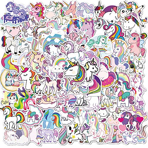 Unicorn Stickers 100 pcs Cute Cartoon Stickers Vinyl Waterproof Stickers for Girls Adults Teens Hydroflask Luggage Car Laptop Unicorn Stickers 100 pcs Cute Cartoon Stickers Vinyl Waterproof Stickers for Girls Adults Teens Hydroflask Luggage Car Laptop
