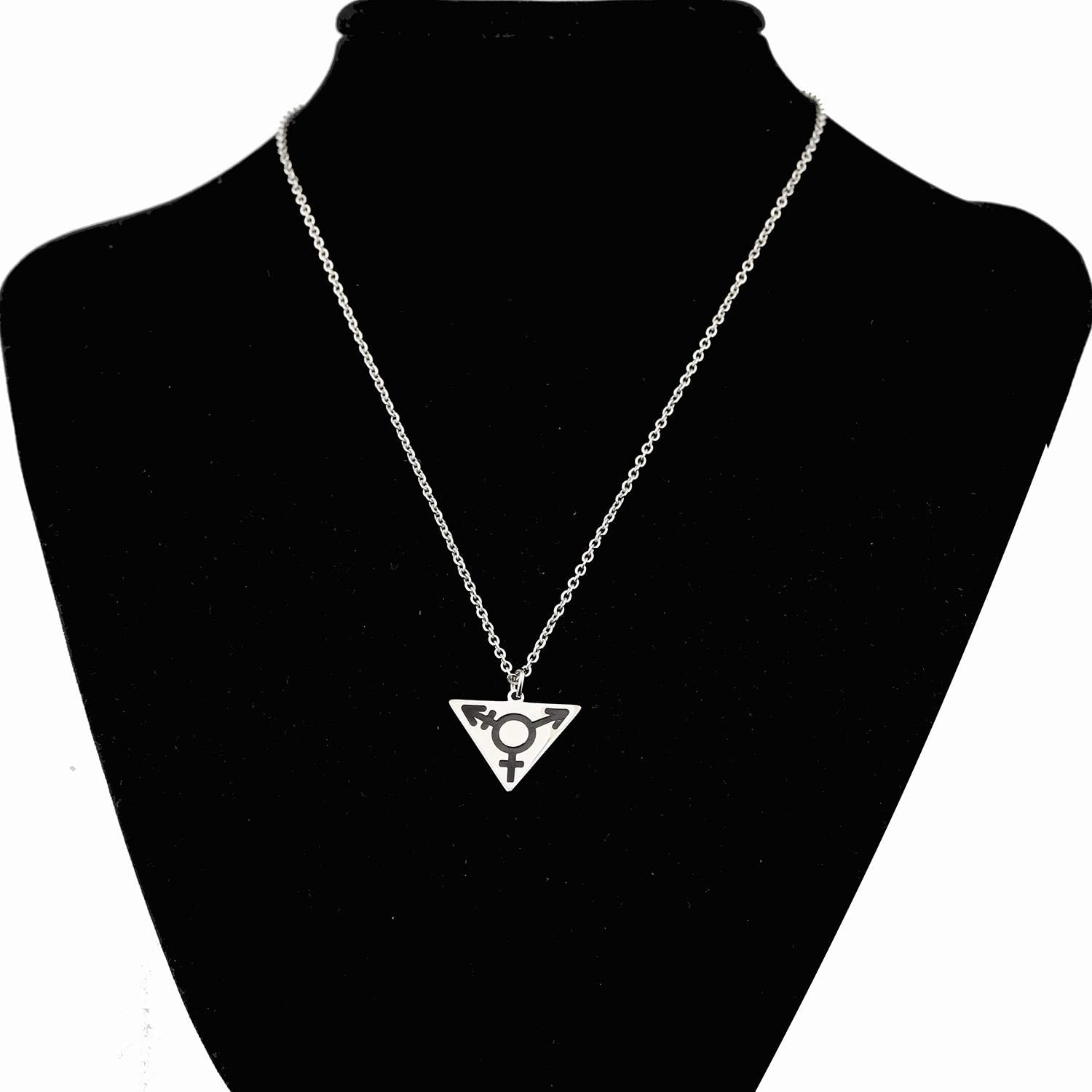 MYOSPARK Transgender Symbol LGBT Gay Triangle Pendant Necklace FTM MTF Transgender Pride Jewelry Bisexual Gay Lesbian Gift - Image 6