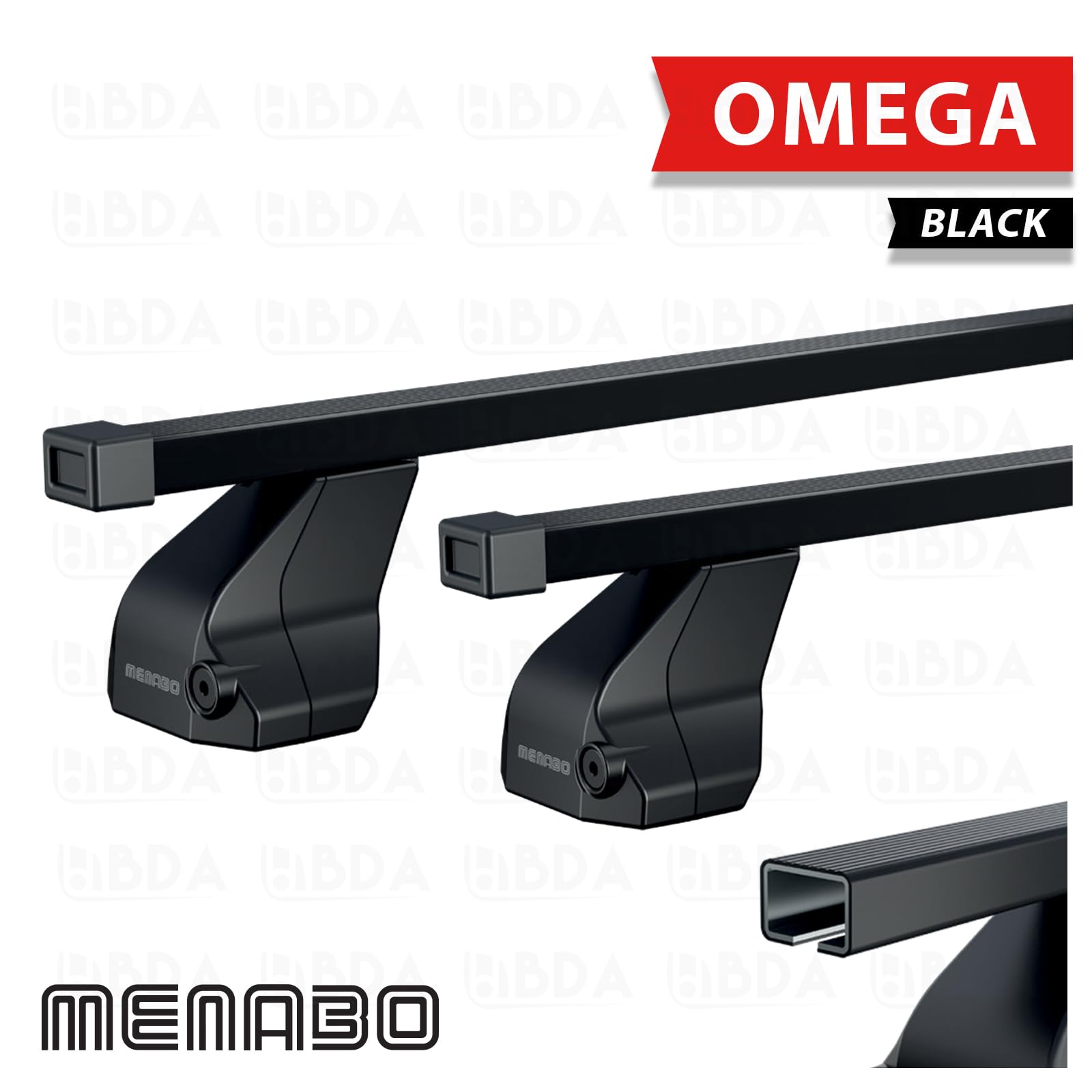 Barre per auto da tetto portatutto Menabò modello OMEGA alta qualità per audi q2 (ga) 5p dal 2016