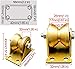 Wcxixo 2 V-Groove Steel Caster Wheel,Heavy Duty Rigid Wheels,Sheave Directional Track Roller,Double Bearing,Gold,for Industrial Machines,Sliding Door,Rolling Gates,Wire Rope Rails