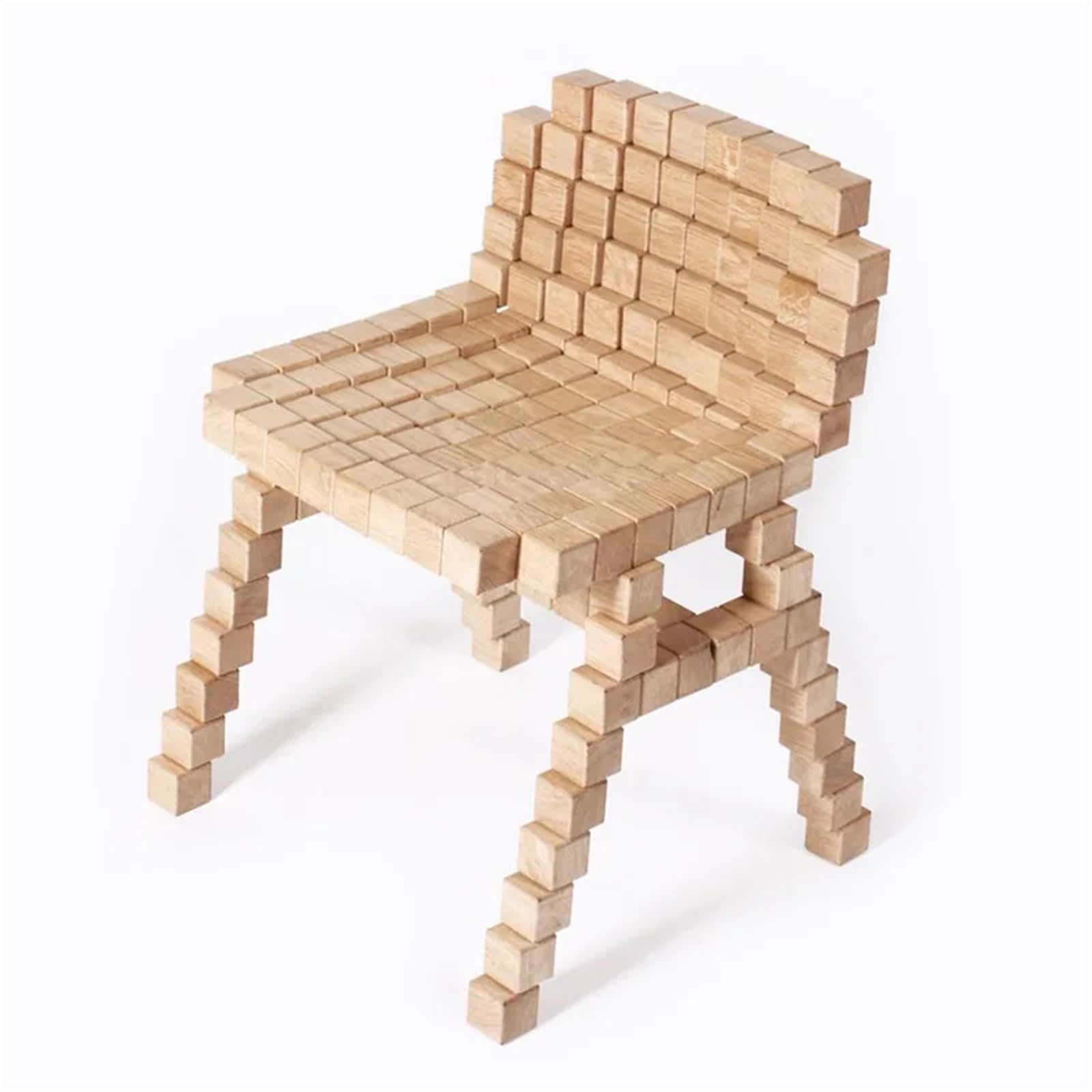 500 piezas de 1 cm bloques construcción DIY sin terminar, cubo madera natural en blanco, juguete for niños, artesanía carpintería cuadrada, fabricación rompecabezas