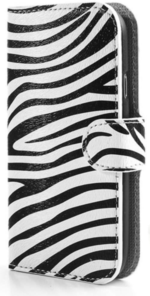 Zebra Stripe Leather Case Card Slots Stand Samsung S3 I9300 T999 Cover Clutch Purse Wallet