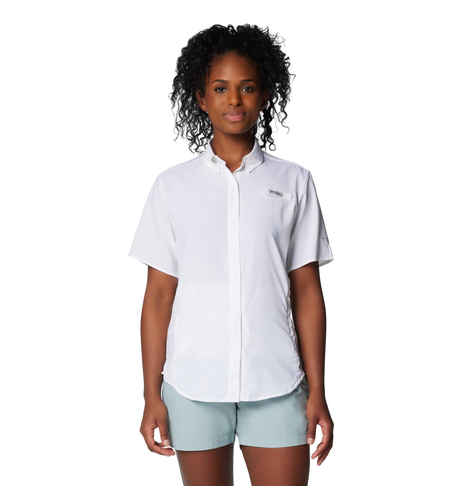 Columbia Chemise à Manches Courtes Tamiami II pour Femme, Blanc 2024, Taille XS, Blanc 2024, XS