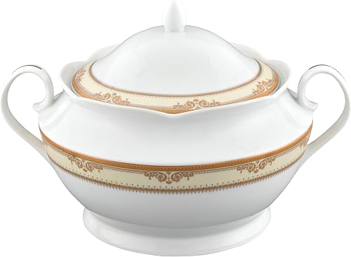 Lorren Home Trends Porcelain Souptureen w/Lid Isabella