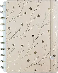 Caderno Inteligente, Grande, Miss Floral By Giulia Benite, 215x280 mm, 80 Folhas