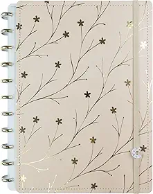 Caderno Inteligente, Grande, Miss Floral By Giulia Benite, 215x280 mm, 80 Folhas