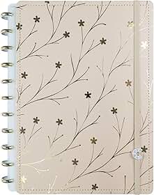 Caderno Inteligente, Grande, Miss Floral By Giulia Benite, 215x280 mm, 80 Folhas