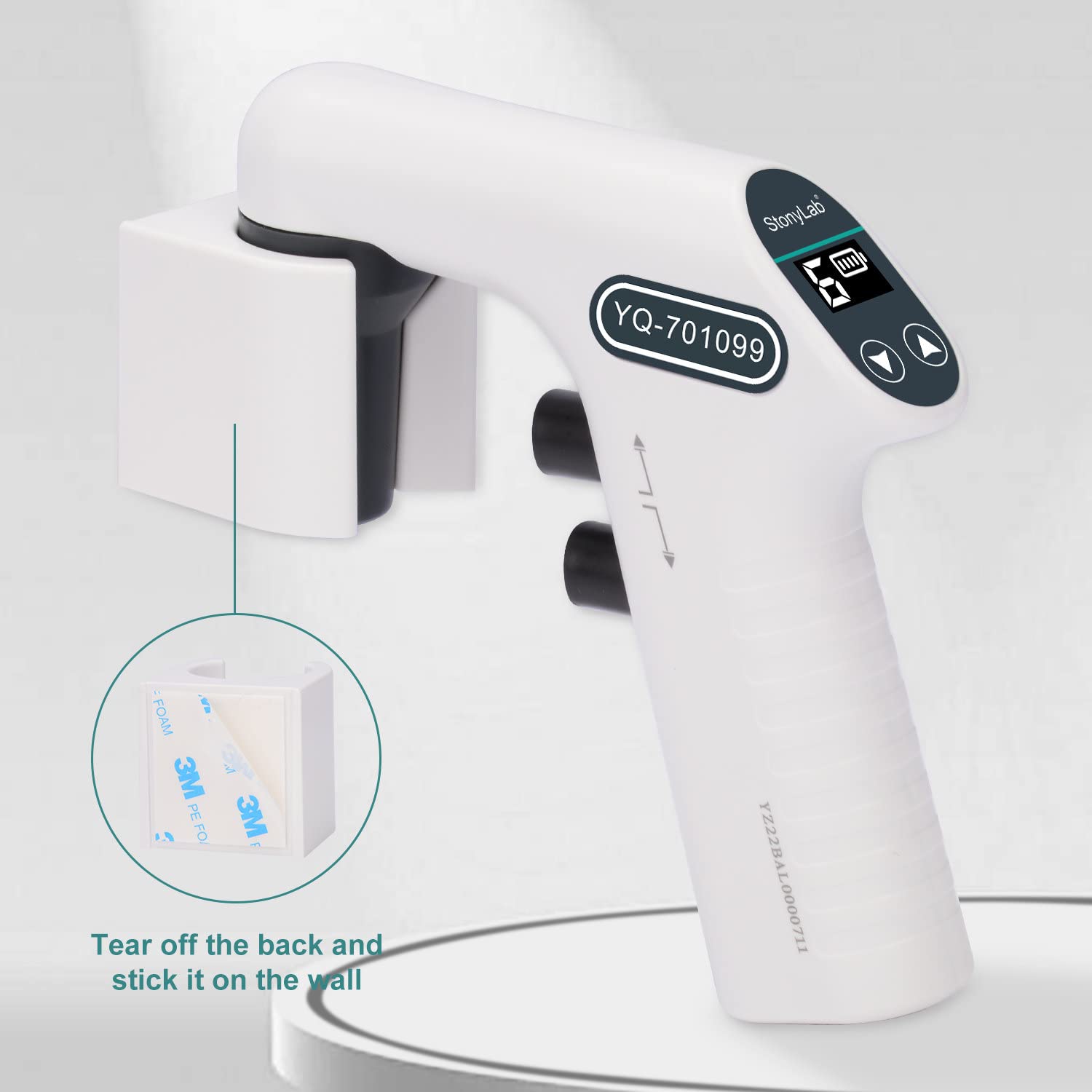 stonylab Controlador de Pipeta Motorizada con Pantalla Digital, 0.1-50ml Pipeta Electrónica Controlador de Pipeta Eléctrica Recargable Liviano Controlador de Pipeta de Llenado de Pipetas, 110-220V
