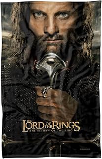 LOGOVISION The Lord of The Rings Blanket, 36"x58" Aragorn Poster Fleece Blanket