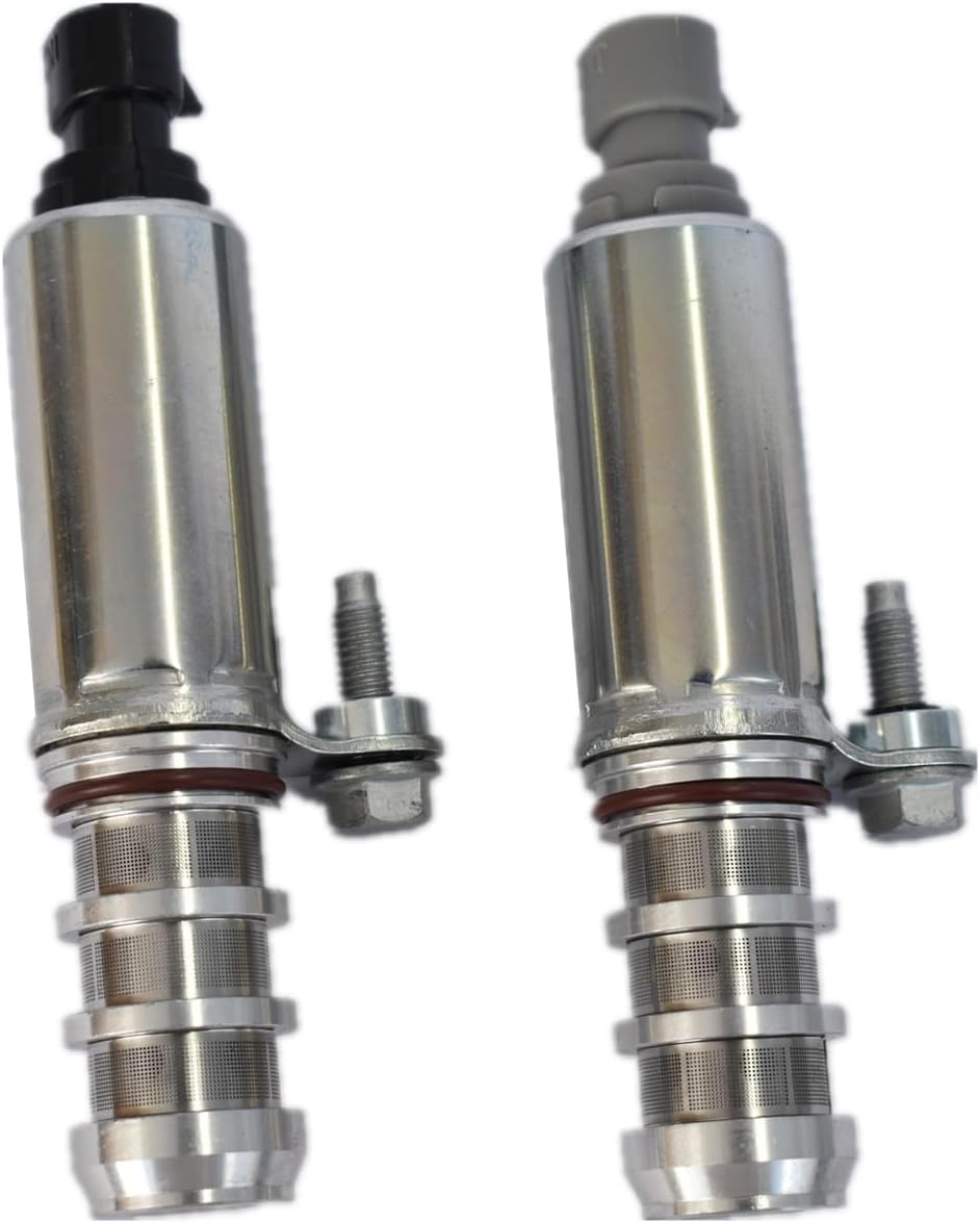 1Pair VVT Intake & Exhaust Camshaft Position Actuator Solenoid Valve Kit Compatible with Equinox Malibu Cobalt HHR Terrain Saturn Replaces# 12655421 12655420