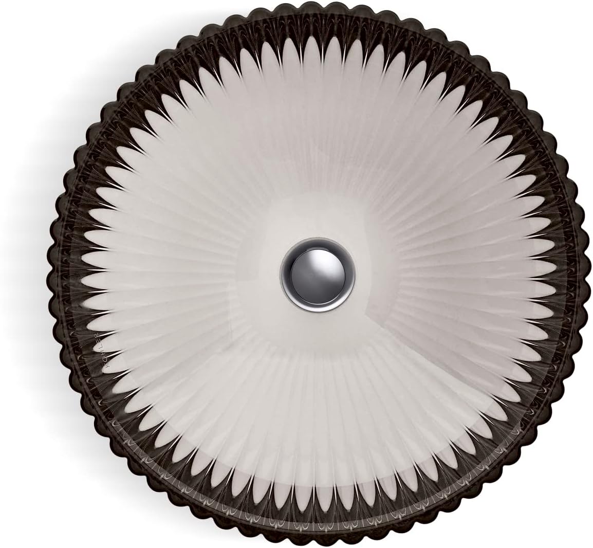 Kohler 28824-TG3 K-28824-TG3 Artist Editions Salute Collection Glass Vessel Bathroom Sink 15" Round Basin Trans, Translucent Doe