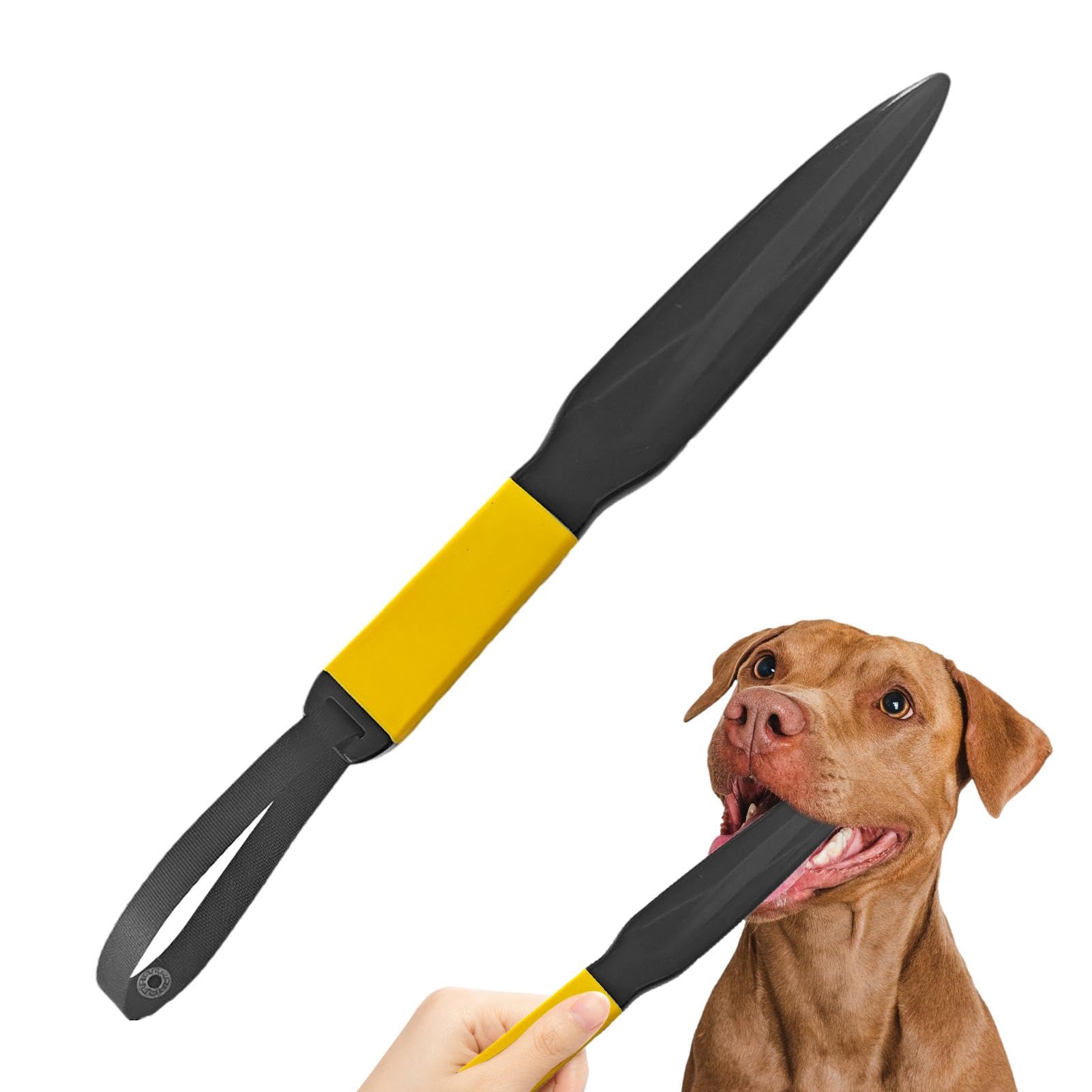 Giocattolo Per Cani A Forma Di Salsiccia - Con 2 Manici, Per Tiro Alla Fune E Allenamento, Nero - Foto 9