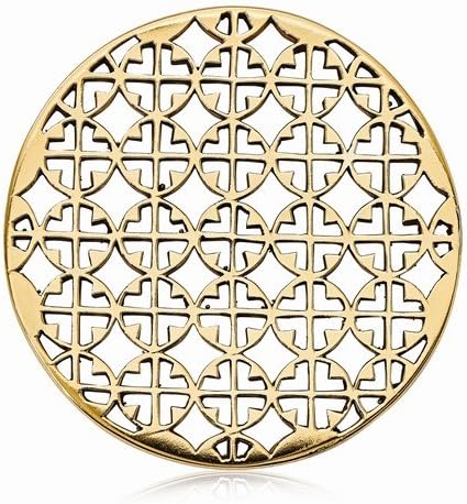 The Jewelry Vault Nikki Lissoni Gold- Tone 43mm Youre My Target Interchangeable Coin for Large Pendant