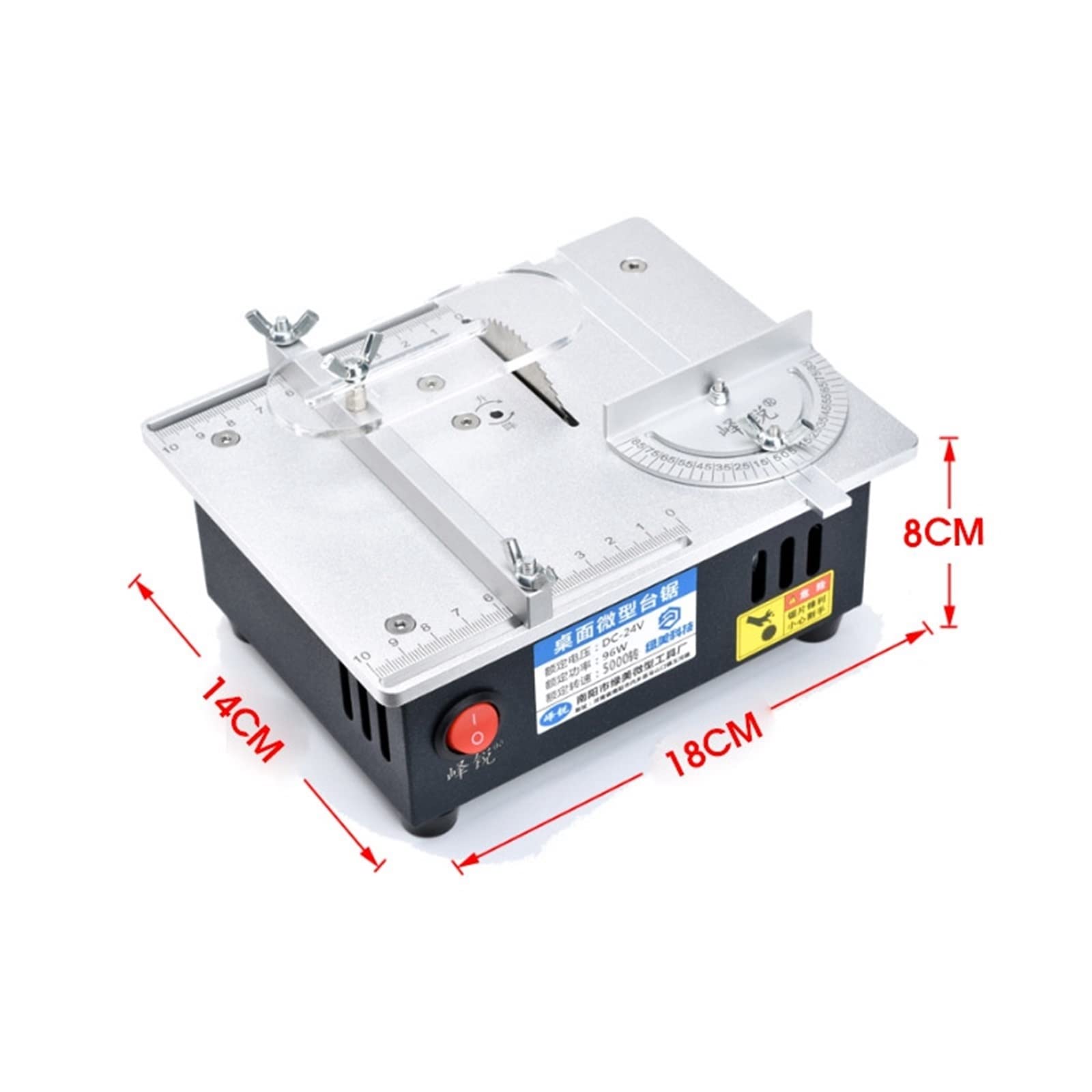 Mini sierra de panel mesa S3, banco pequeña eléctrica for carpintería, modelo Hobby hecho a mano, herramienta corte for manualidades, Motor 775 63mm/2,5 pulgadas,Maquinaria eficiente
