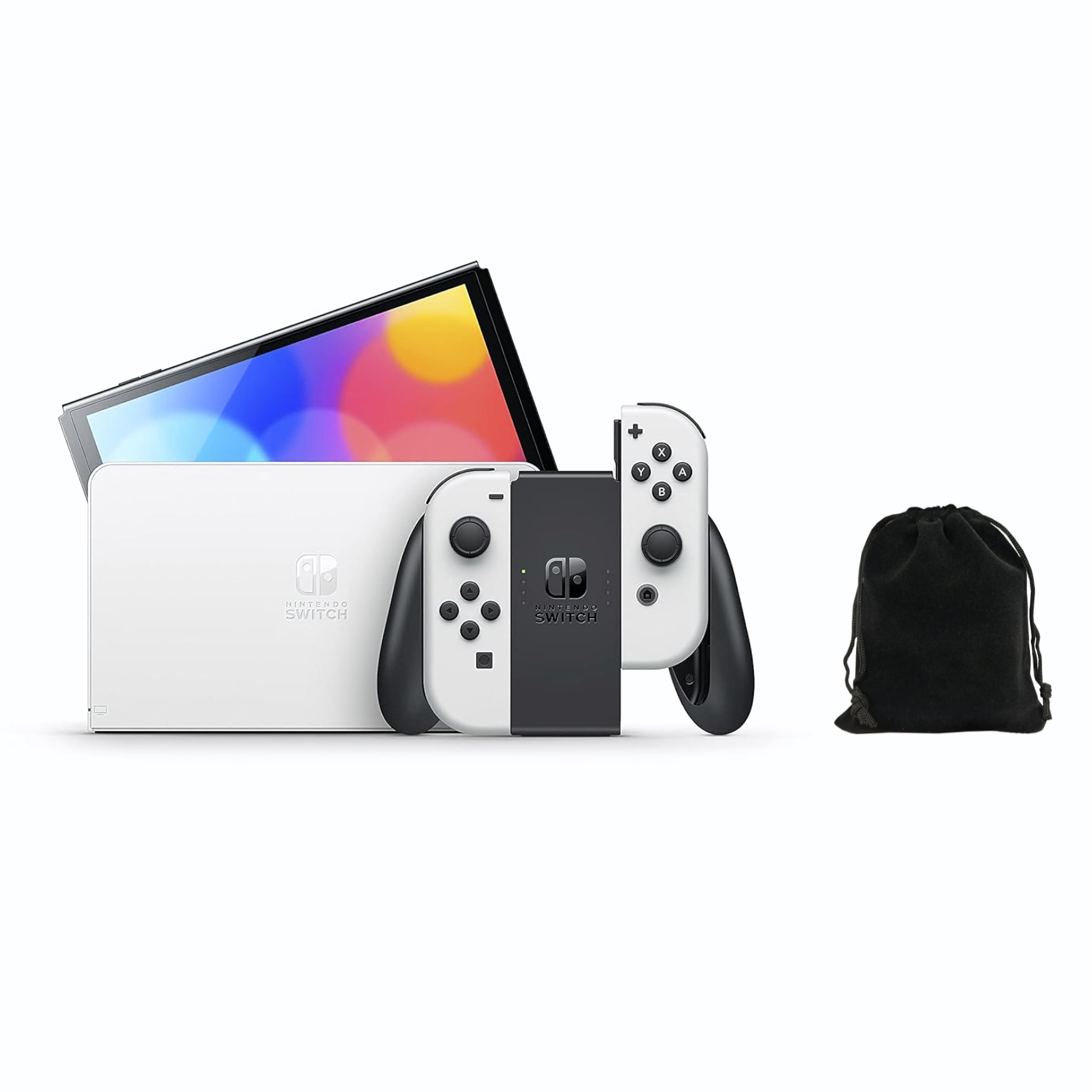 Nintendo Switch - OLED Model: White, Switch Controller and Dock