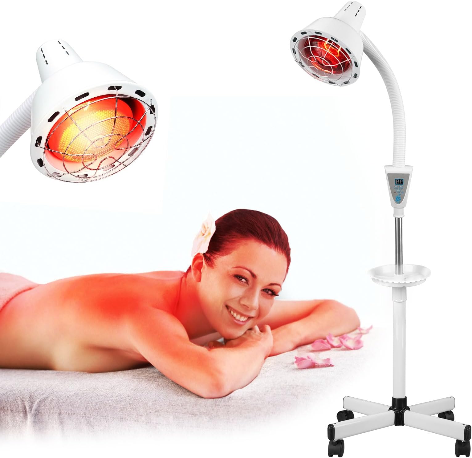 Amazon.com: Infrared Lamp with Stand, Infrared Light Therapy Lamp, 275W ...