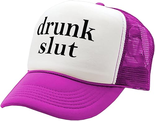 The Goozler - Drunk Slut - Party Frat College Beer Drink - Gorra de camionero estilo retro vintage