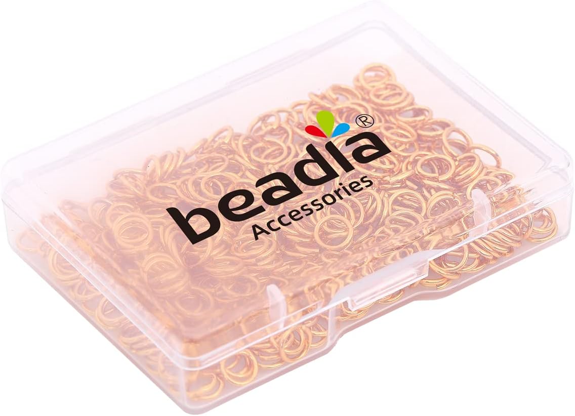 18K Gold Plated Jump Rings Non Tarnish 6mm 400pcs for Jewelry Making Findings - Image 6