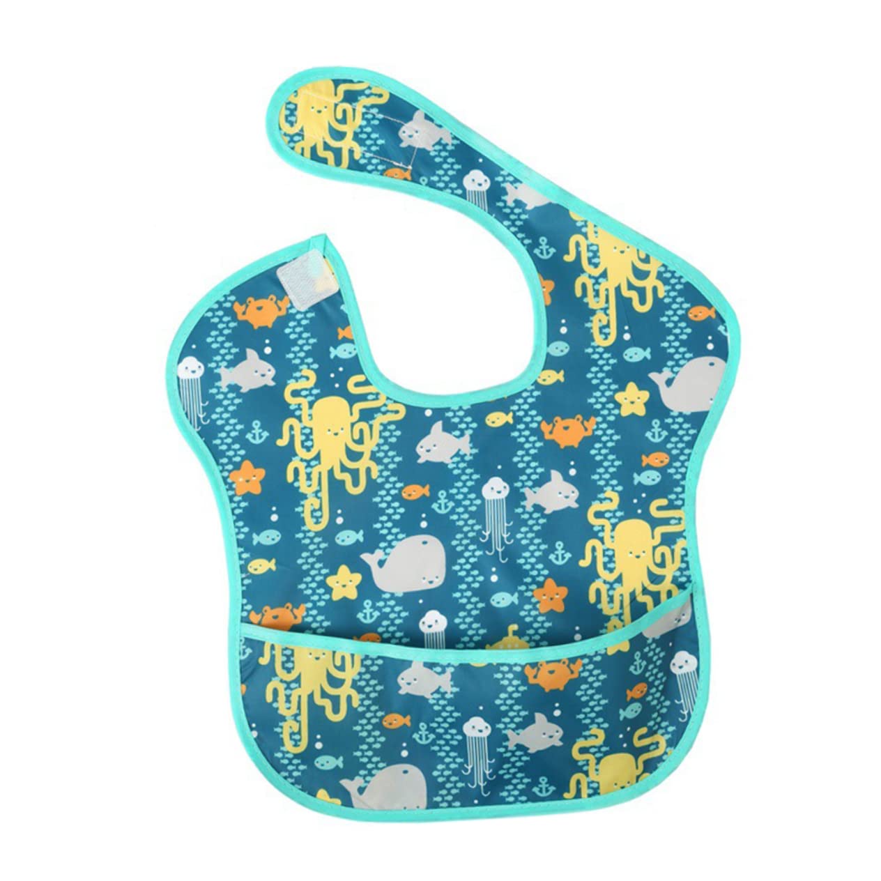 Abaodam 9stücke Teiliges Lätzchen Aus Wasserdichtem Material Mit Cartoon-motiven Kleiner Oktopus Kleine Regentropfen Kleiner Wal Praktisch Und Leicht Auszuziehen Für Junge Mädchen Und