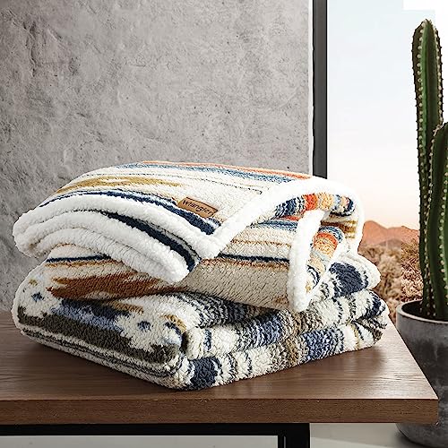 Wrangler - Sherpa Reverse Throw Blanket for Bed or Couch, 50 x 60 - image 4