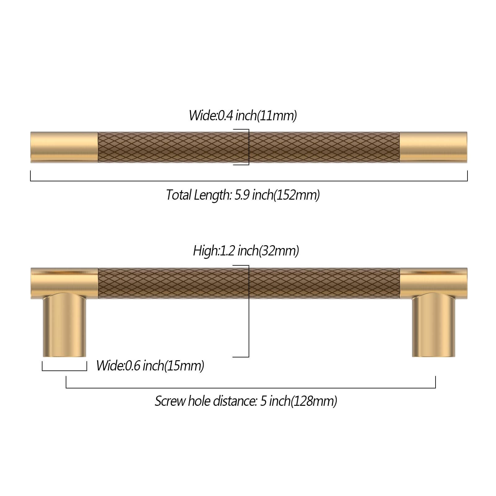 Bronze Cabinet Handles - 10 Pack -2