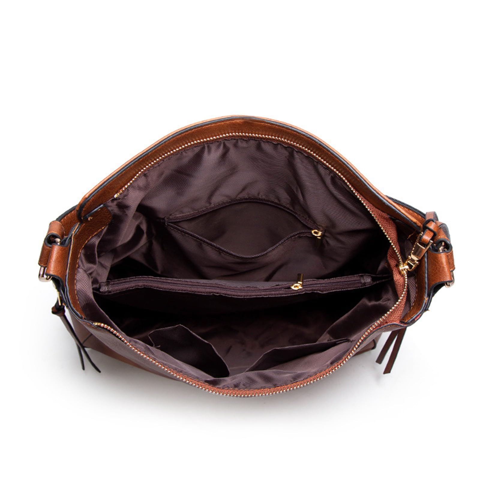 Bolso de hombro retro de piel sintética para mujeres y niñas, bolsos de mano de piel sintética para mujer