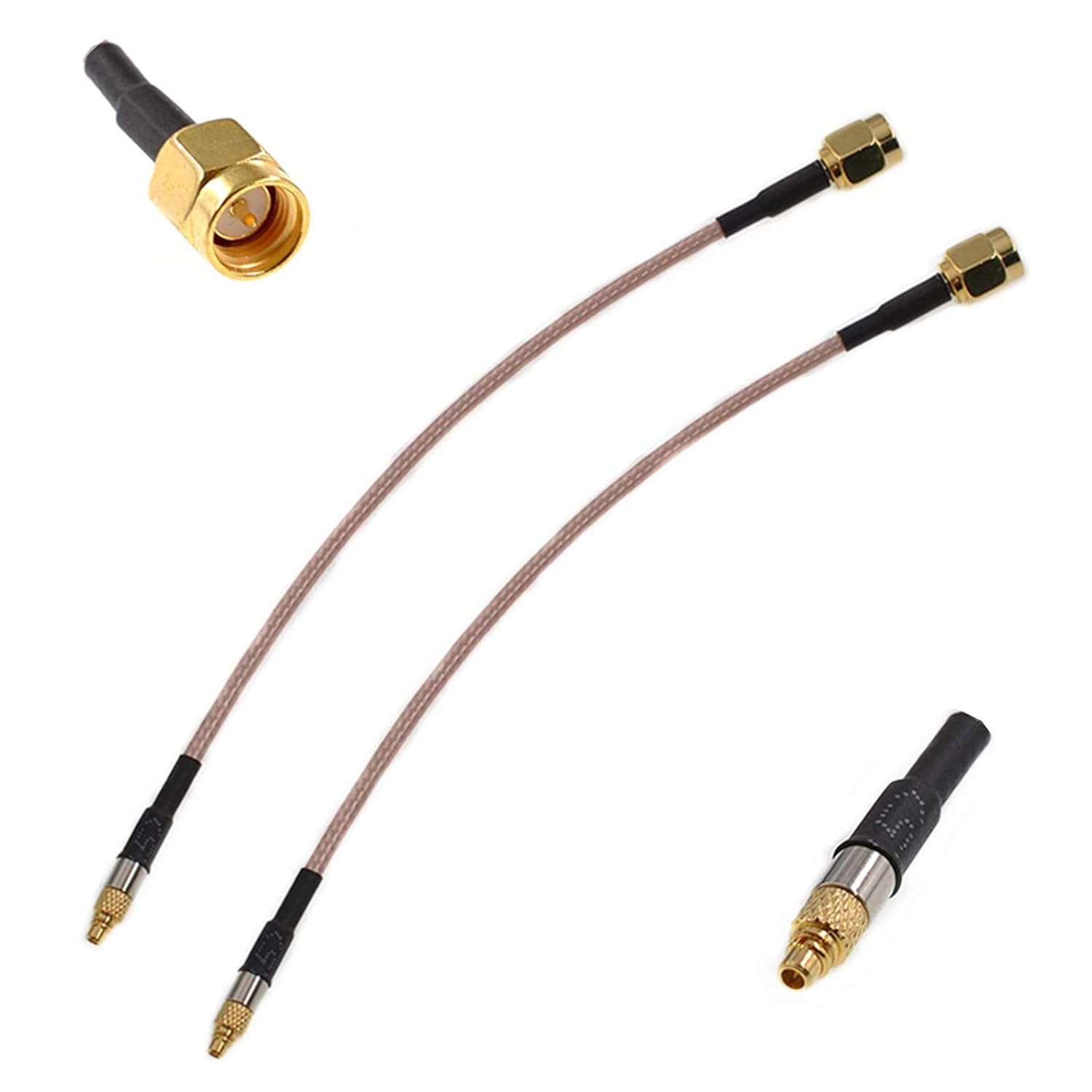 Oiyagai 2pcs RG316 Wire Jumper SMA Male to MMCX Male with