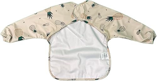 Miniatura 2 de Babero para niños pequeños y bebés Suministros de destete para bebés Baberos de manga larga impermeables, bata para alimentación, esenciales para