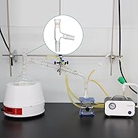 Vista 7 de StonyLab Adaptador de destilación de 3 vías con juntas 14/20 para aparatos de destilación