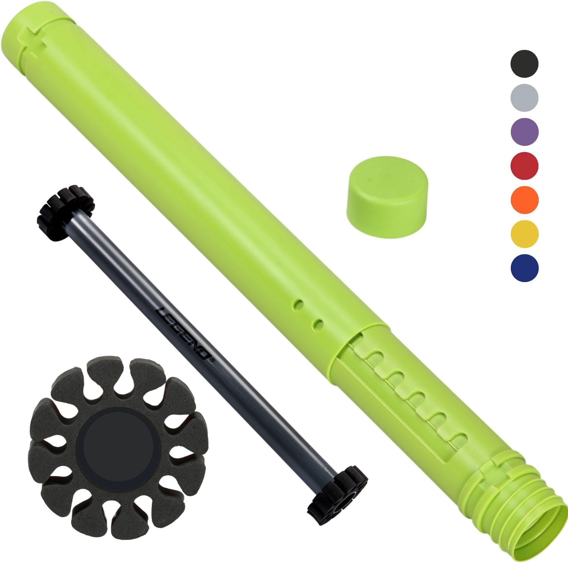 Legend Arrow Tube Case - Adjustable Holder for Hunting, Target Shooting - Extendable Design - Protective EVA Foam Separators Included - Archery Storage for 12 Carbon Arrows