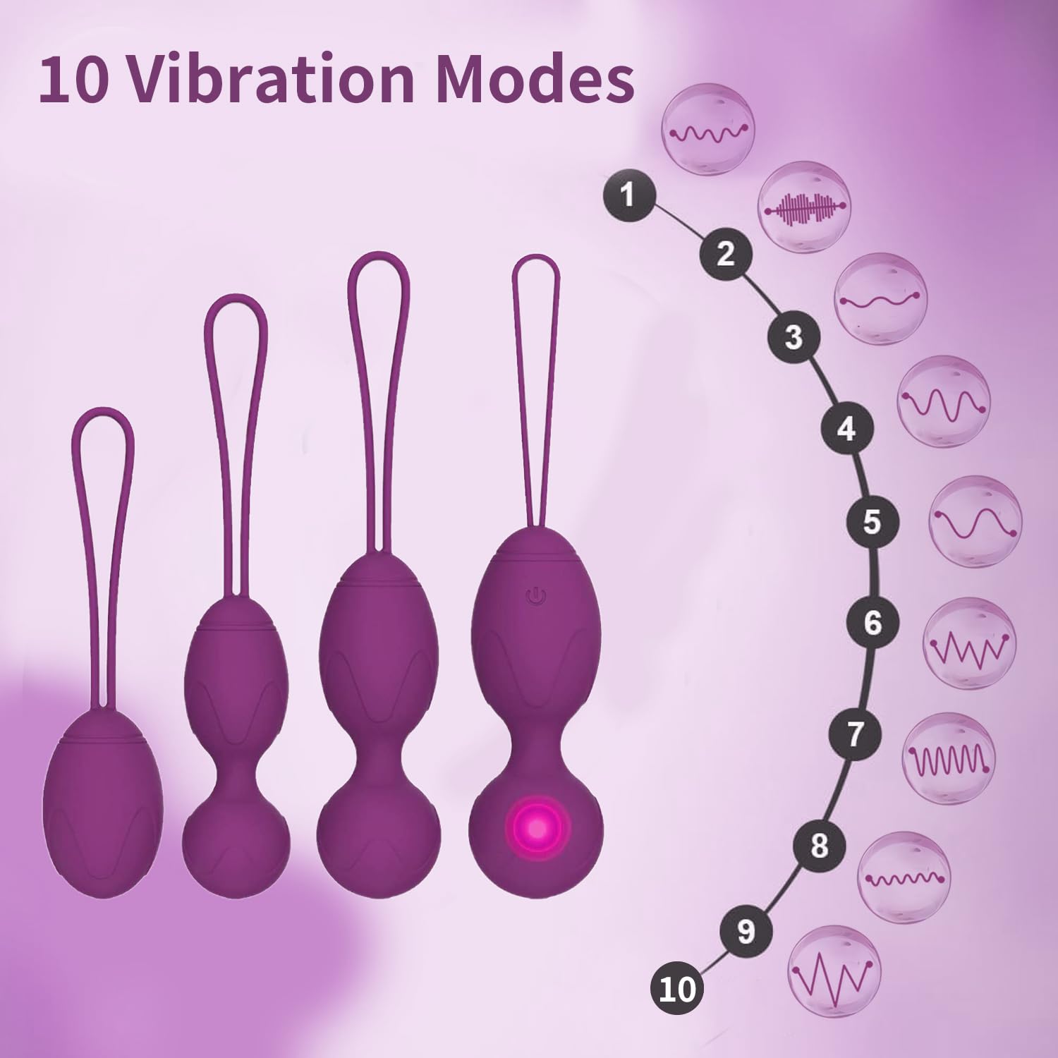 Pelvic Floor Balls Training Balls, Pelvic Floor Trainer for Women Training Set - Image 3