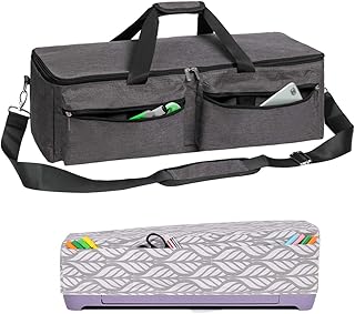 YELAIYEHAO Carrying Bag Compatible with Cricut Explore Air and Maker, Waterproof Tote Bag Compatible with Cricut Explore Air and Supplies (1+1, Gray)