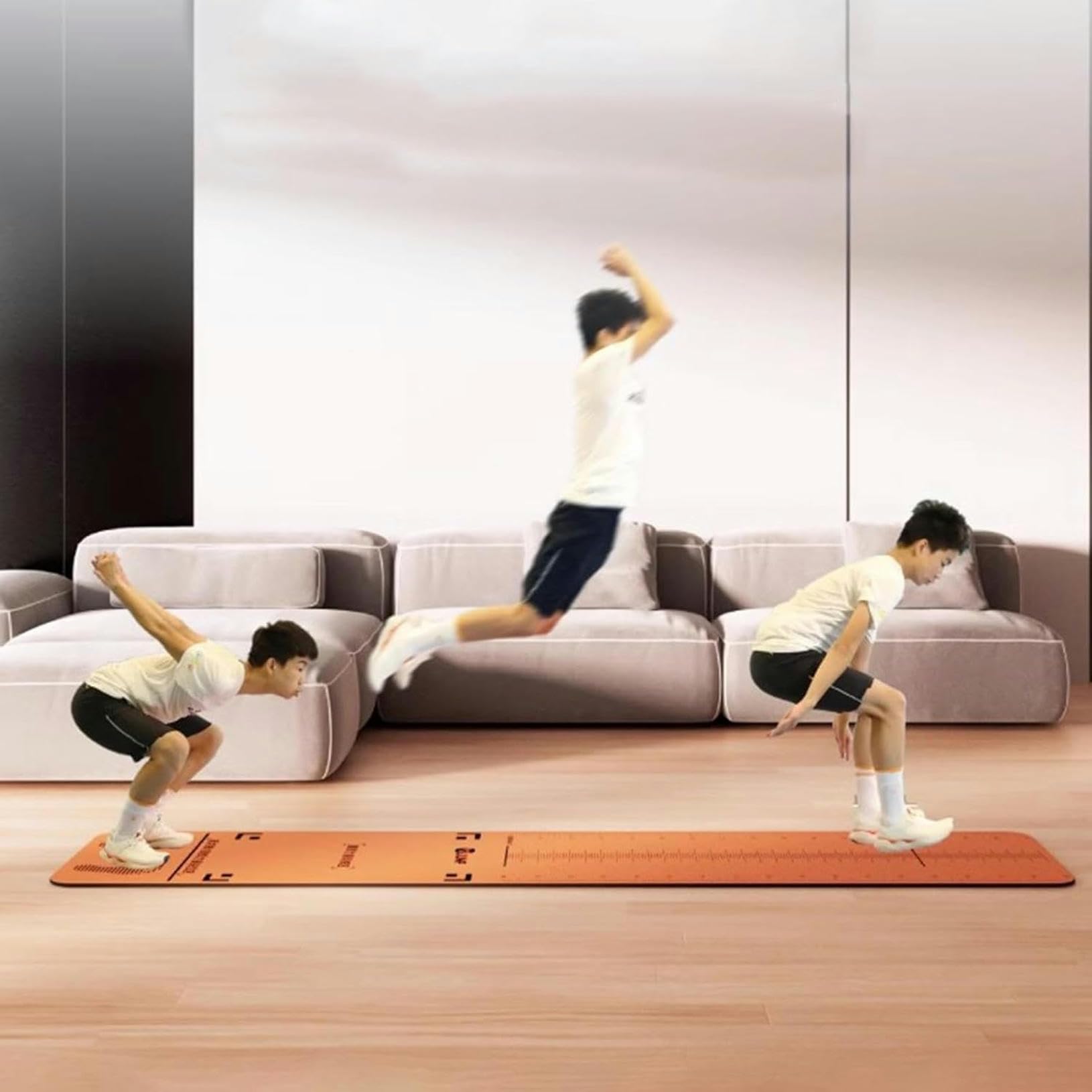 Tapis de saut en longueur caoutchouc tapis de fitness 65 cm x 310 cm