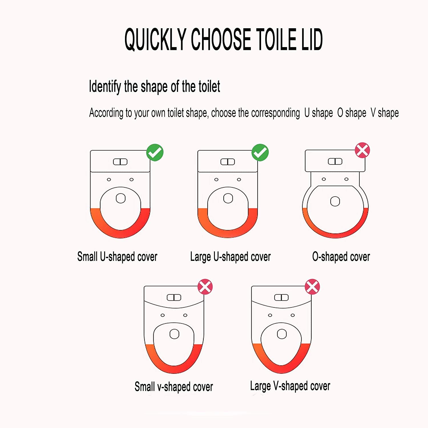 HOXIYA Toilet Seat with Soft Close, Plastic Toilet Lid, Quick Release