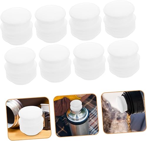 Miniatura 6 de Cabilock 40 Pcs Bottle Stopper Insulation Bottle Stopper Wooden Cork Stopper Wine Plug Warm Bottle Cork Termos Wine Bottle Toppers Birthday Wine