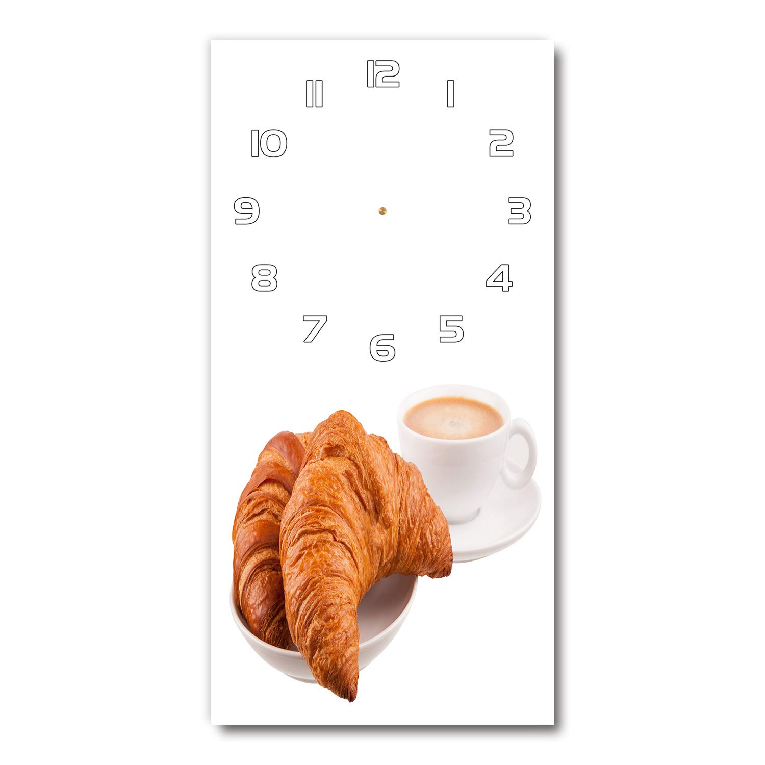 Horloge en verre silencieuse sur pied Tulup pour éviter de percer les murs