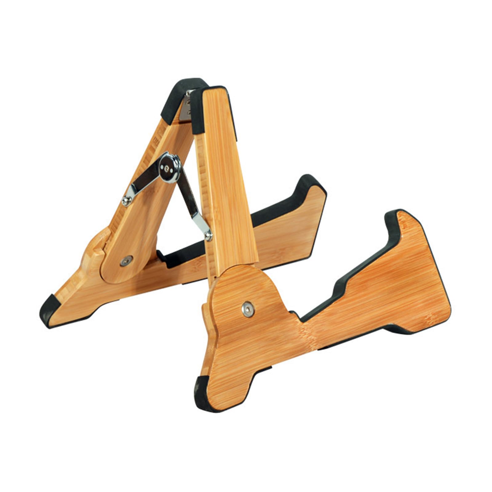 GTYLF Wood Folding Acoustics Guitar Stand Adjustable Floor Guitar Holder Portable Musical Instrument Stand Enduring