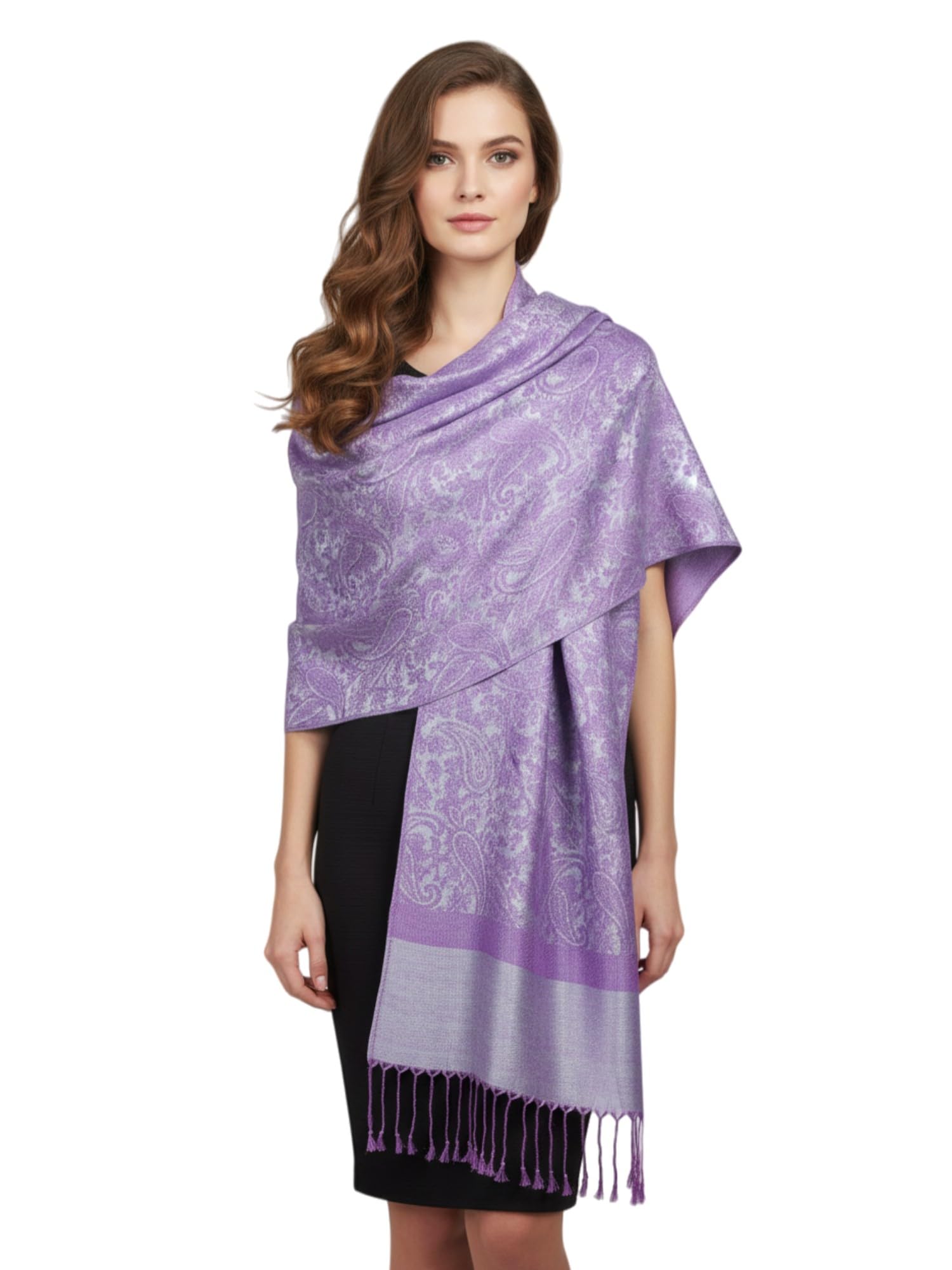 Paisley Jacquard Pashmina Shawl Wrap Scarf Stole