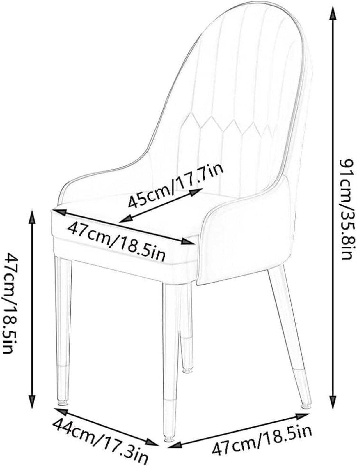 Amazon｜キッチンダイニングチェア6脚セットナパレザーリビングルーム