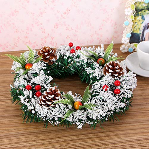 Toyvian 40 Cm Natal Pinho Bagas Grinalda Natal Porta da Frente Grinalda Feriado Artificial Pendurado